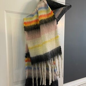 Free People Multicolor Striped Scarf